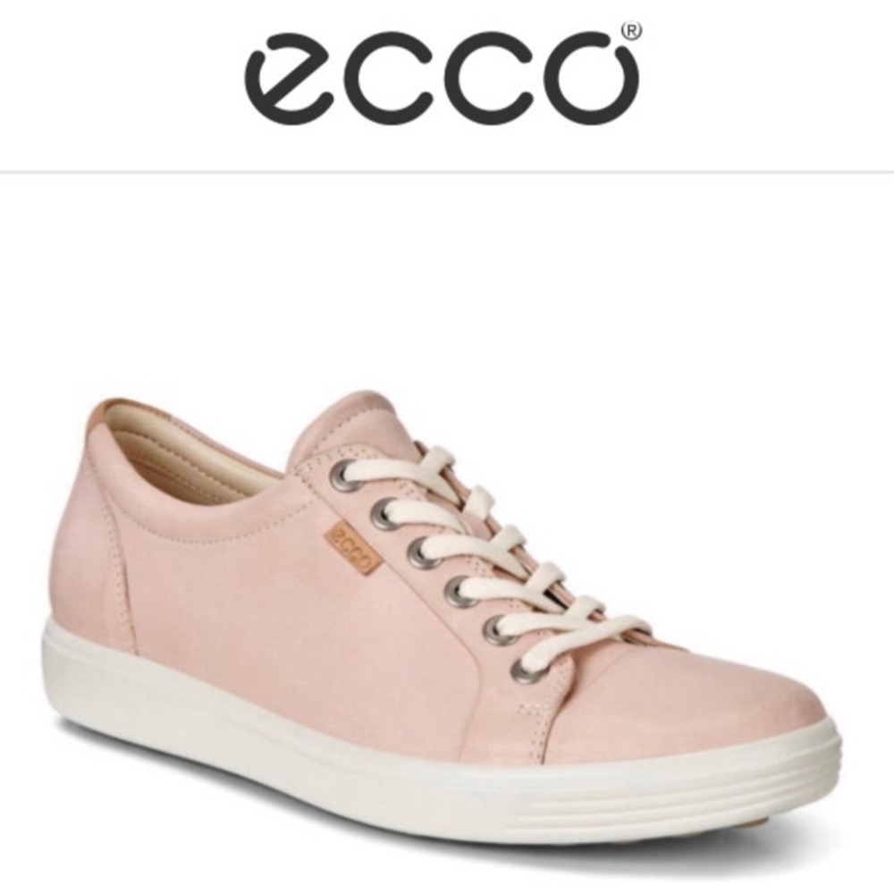 Ecco Soft 7 Lace Up Leather Sneaker